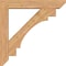 Ekena Millwork Merced Slat Smooth Bracket w/ Offset Brace, Western Red Cedar, 7 1/2"W x 44"D x 44"H BKT0806X44X44MRC06SWR - alternate 4